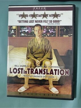 Lost In Translation DVD Sofia Coppola Bill Murray Scarlett Johansson Movie